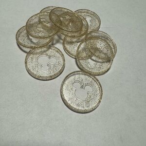 Clear Glitter Mickey Mouse happy planner discs
